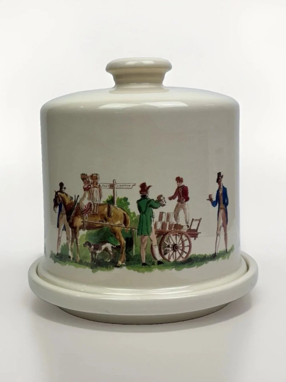 🧀 Vintage Fortnum & Mason Cheese Dome Underplate Piccadilly London England